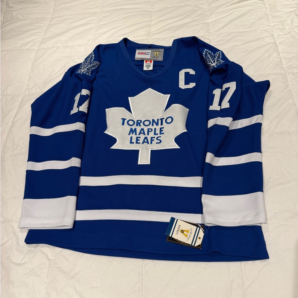 CCM Toronto Maple Leafs Blue Captain Jersey